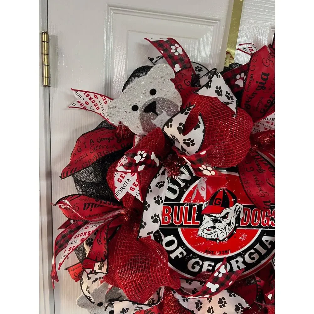Go Dawgs! Georgia Bulldog Wreath | UGA Decor for Football Season